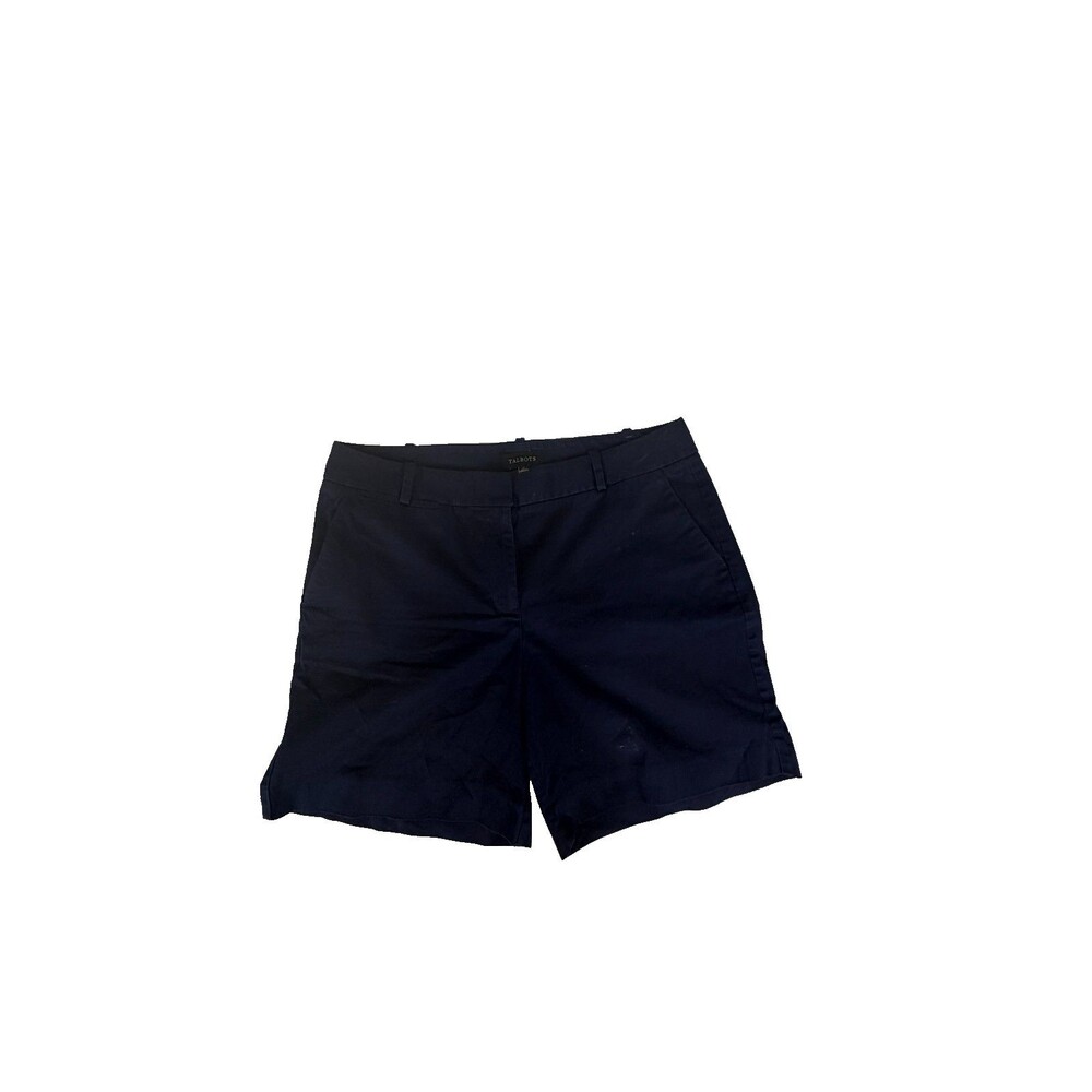 Talbots Perfect Shorts Women’s Size 12 Navy Bermuda Chino Stretch Cotton Classic
